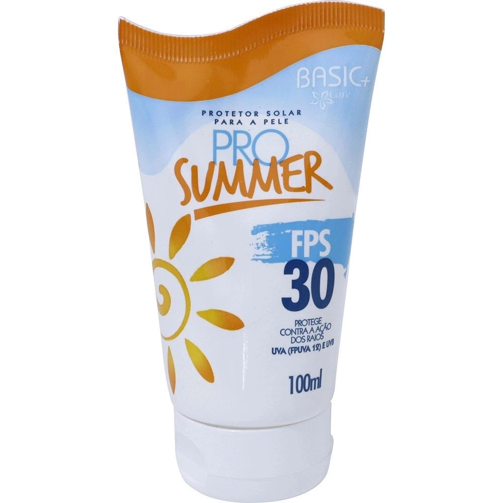 Protetor Solar Pro Summer FPS 30 Basic Care - 100ml em Promoção na Americanas | Americanas (BR)