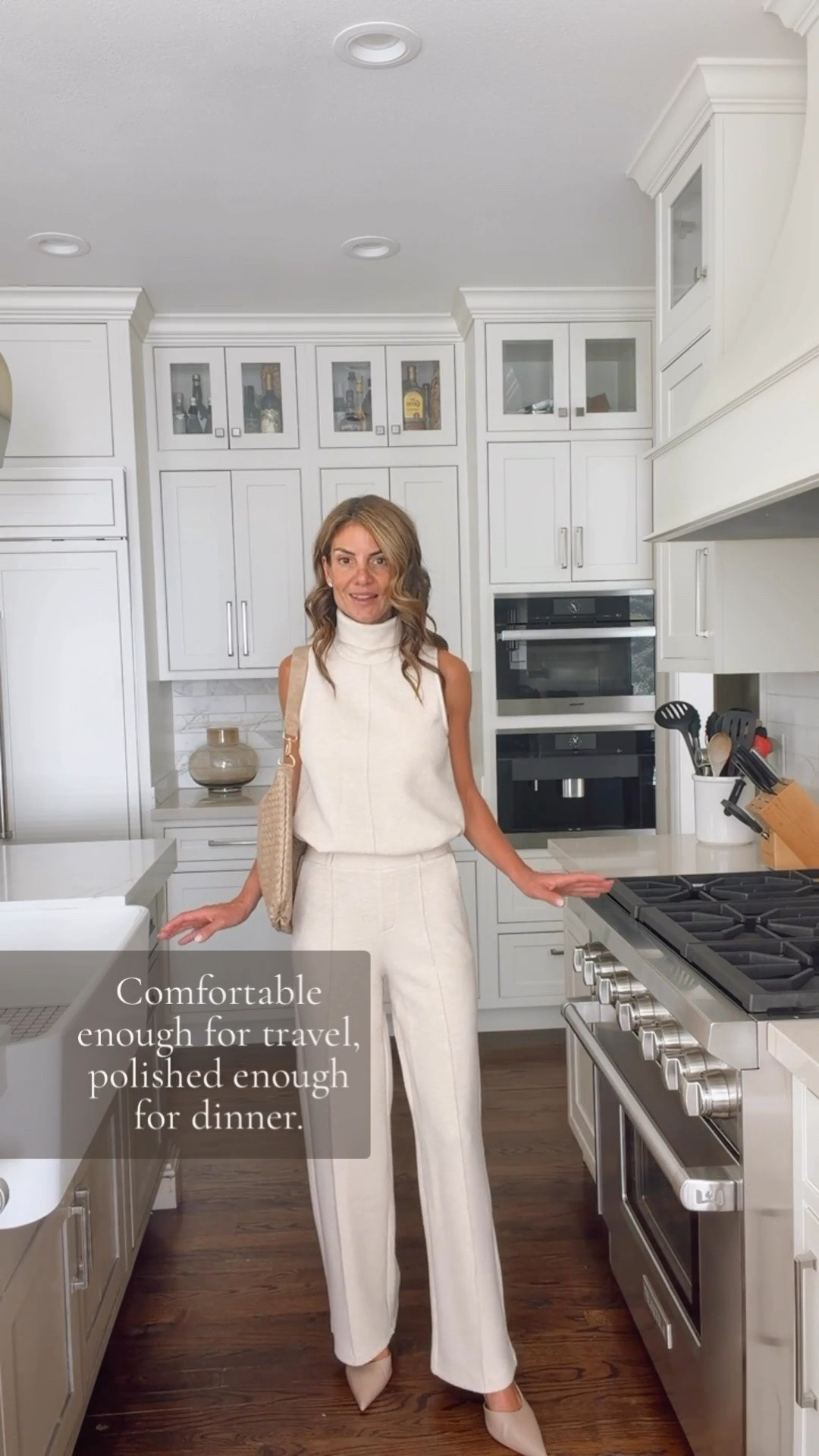 I want to look polished, but I also want to be comfortable. This soft, cozy set checks both boxes, with an expandable waistband and pieces that can be worn together or mixed and matched. I’m 5’7” and wearing a size small regular; the pants come in 3 lengths and 7 colors, and I linked both pieces individually.

#LTKootd #LTKgrwm #LTKOver40