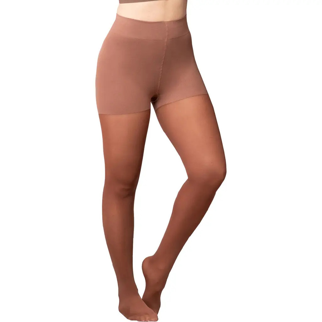 Shapermint Essentials Shaper Tights in Chocolate at Nordstrom, Size Small | Nordstrom