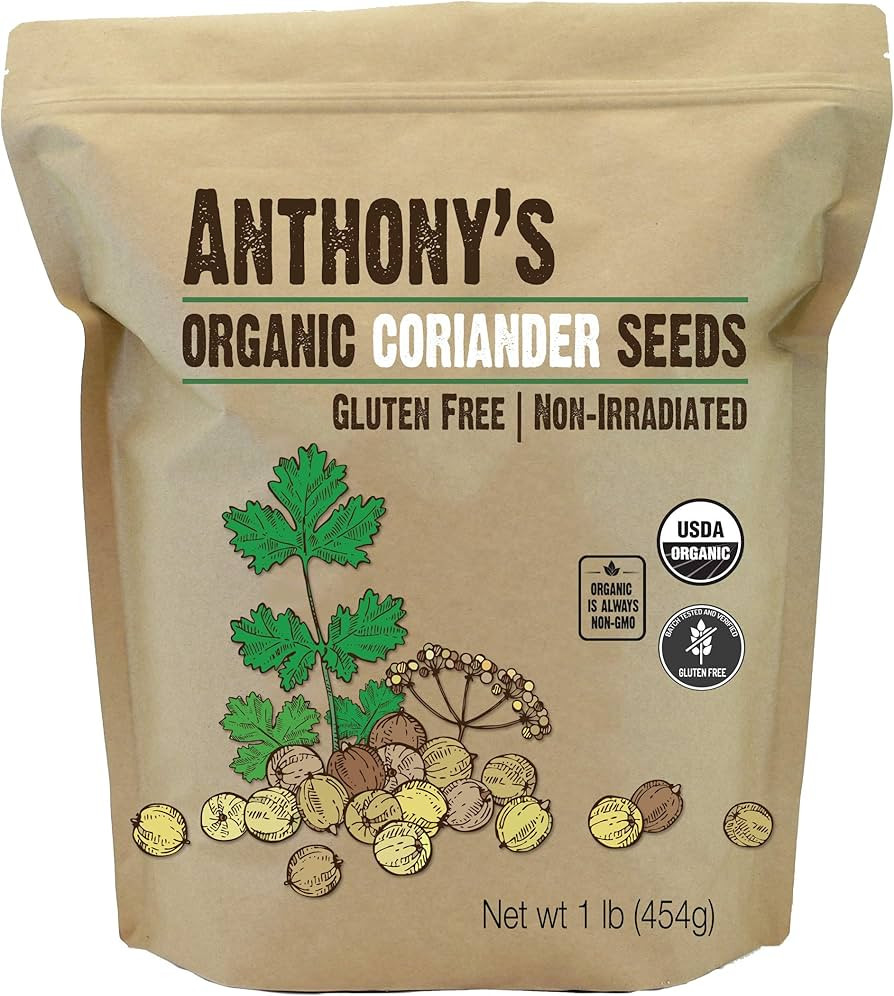 Anthony's Organic Coriander Seeds, 1 lb, Gluten Free, Non GMO, Non Irradiated, Keto Friendly | Amazon (US)
