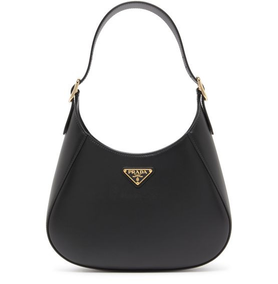 Leather shoulder bag - PRADA | 24S US