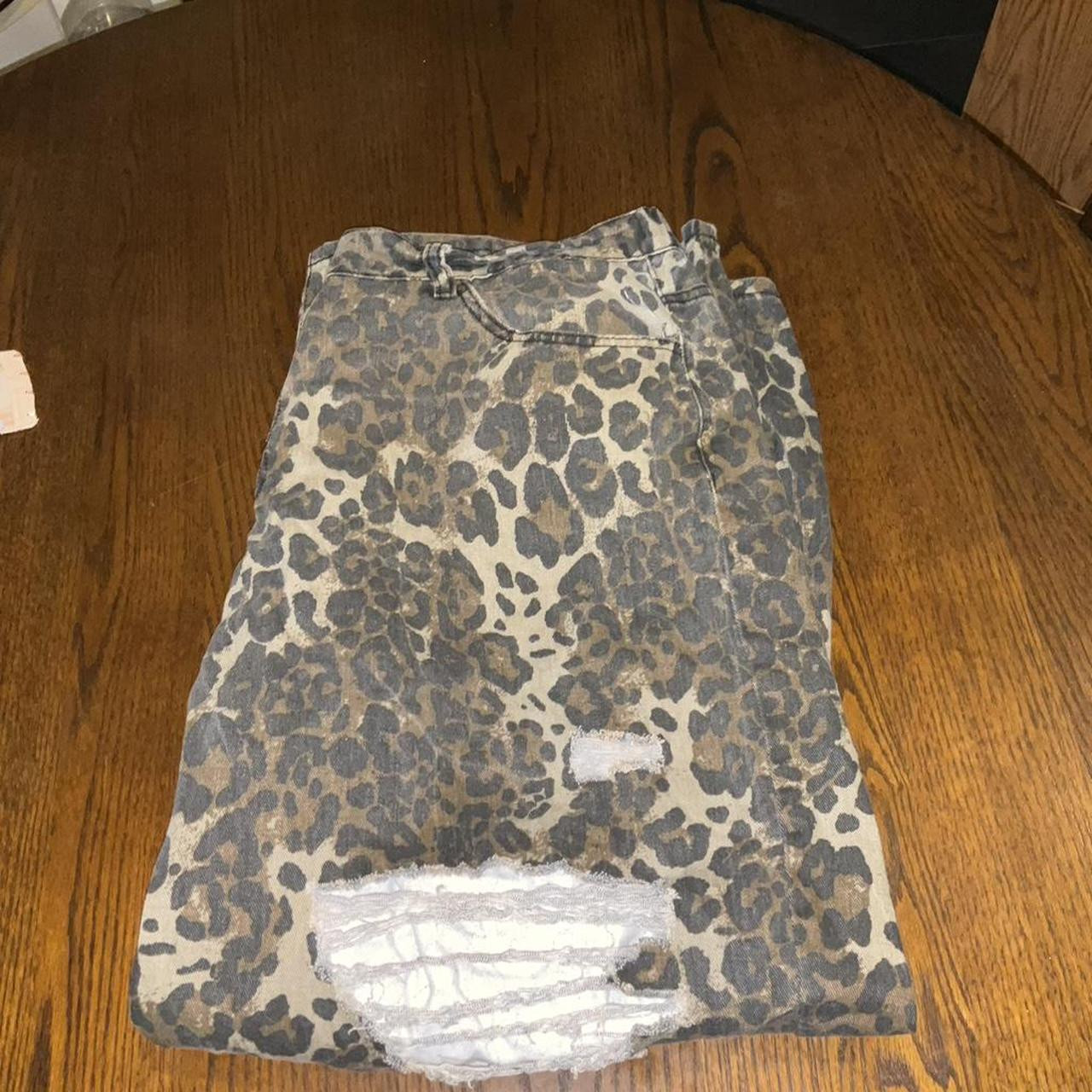 Shein Curve + Plus Women's Jeans - Brown/Multi - 4XL | Depop US