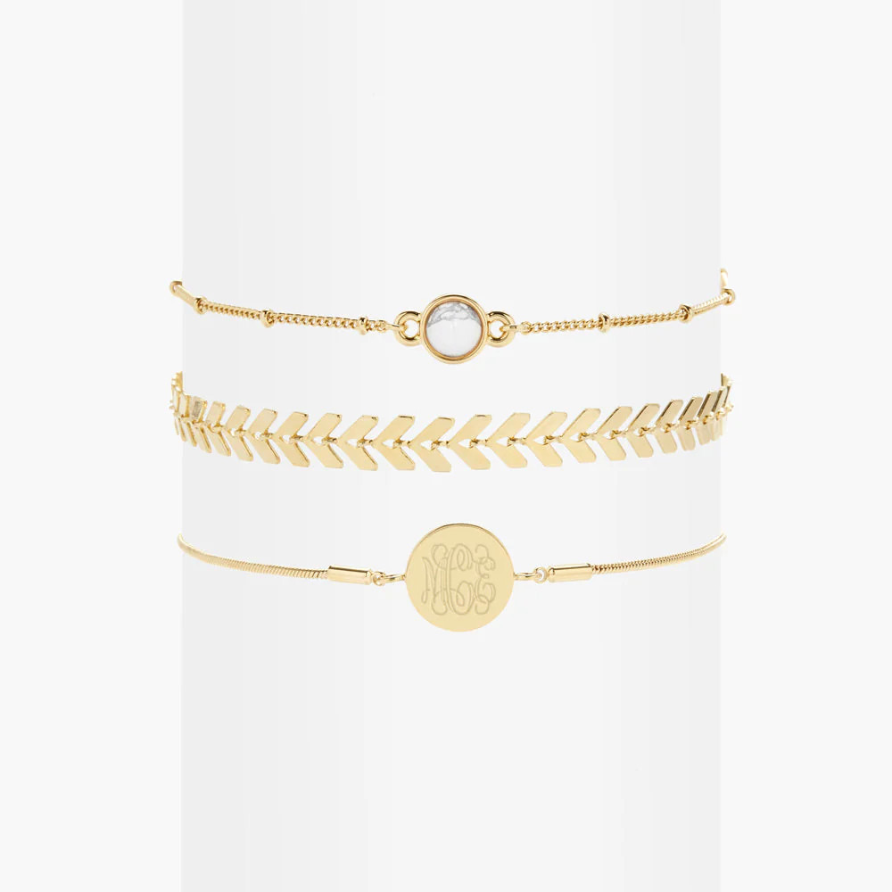 Wren Howlite Bracelet Set | Brook and York