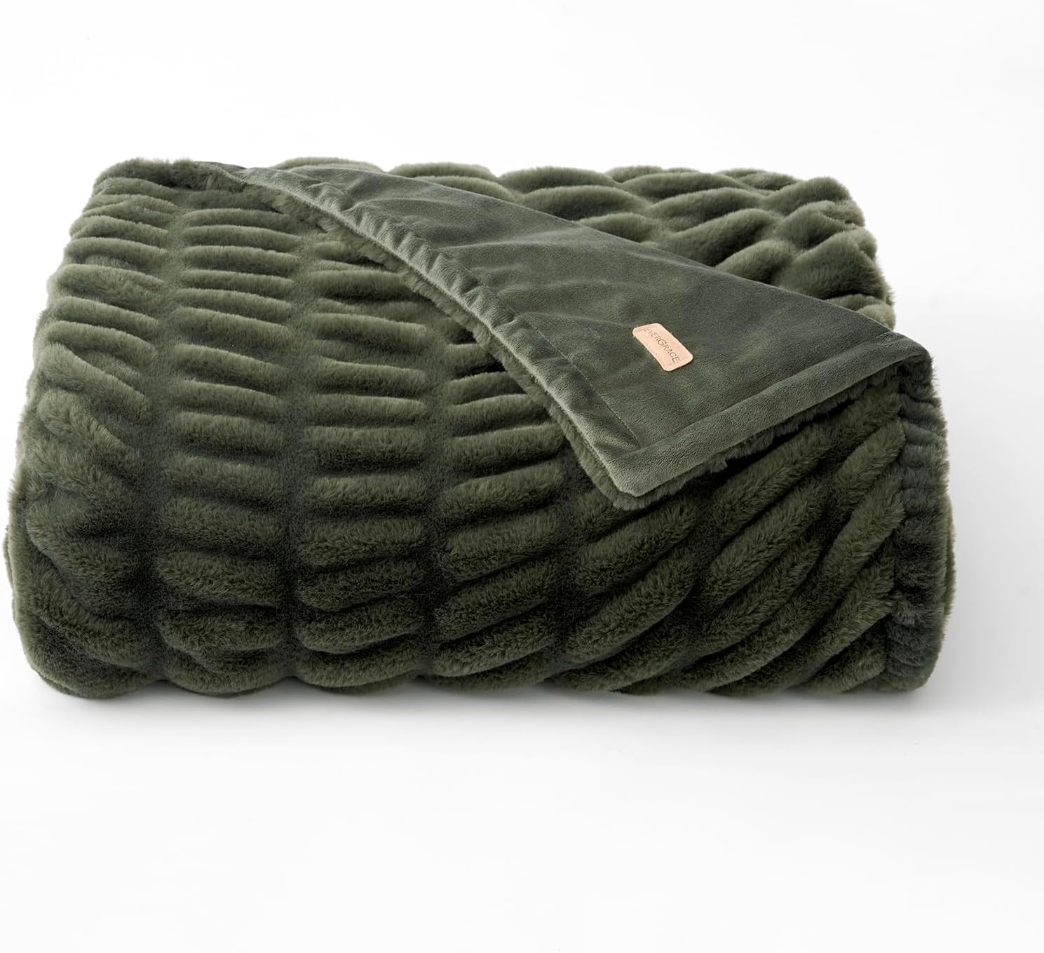 EVERGRACE Luxurious Soft Faux Rabbit Fur Throw Blanket, Cozy Fuzzy Plush Warm Throws for Couch Be... | Amazon (US)