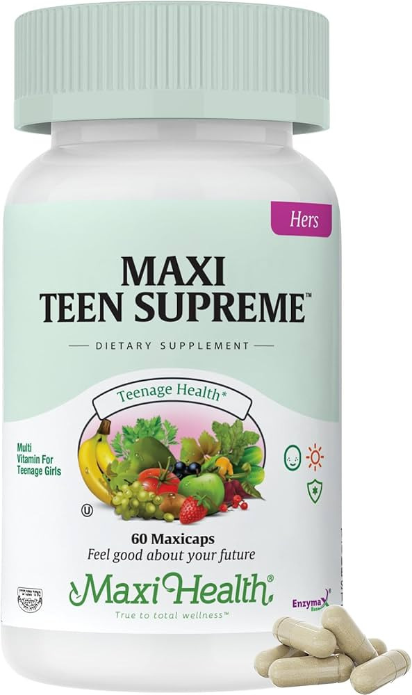 Teen Vitamins for Girls 12-17 - Teen Multivitamin Supreme with D3, Iron, Calcium, Biotin, Digesti... | Amazon (US)