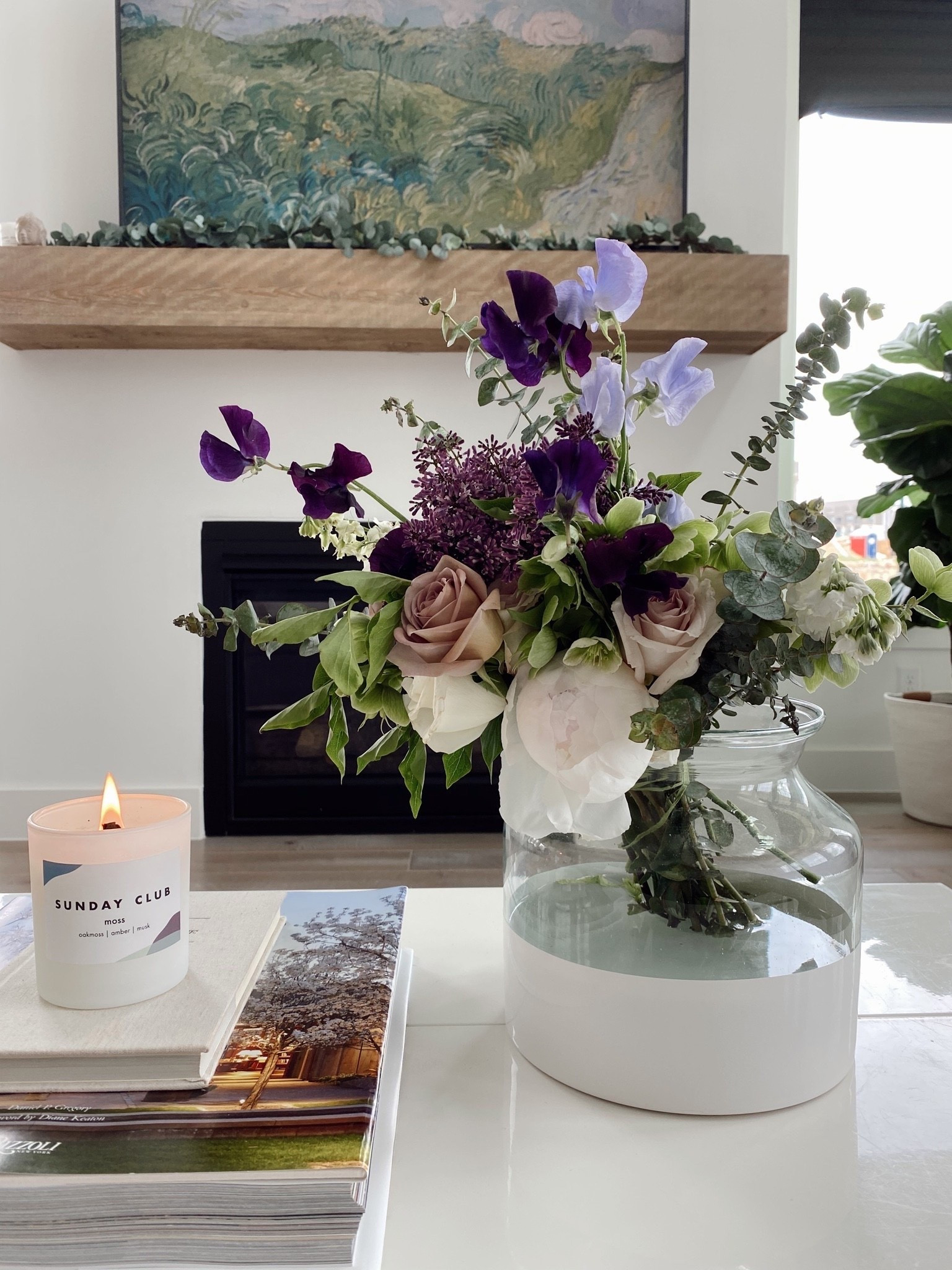 Dipped vase we’ve loved since 2020! A favorite for fresh flowers or faux stems. The new version comes with three colors you can swap out. Also linking our favorite coffee table book, similar wood mantel and eucalyptus garland.

#LTKHome