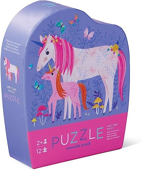 Crocodile Creek - Unicorn Magic - Mini Jigsaw Puzzle, 12-Piece, for Kids Ages 2 Years & Up, Multi... | Amazon (US)