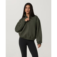 Vuori Restore Oversized Half Zip Jacket | Army/Green | Medium | Vuori Clothing (US & Canada)