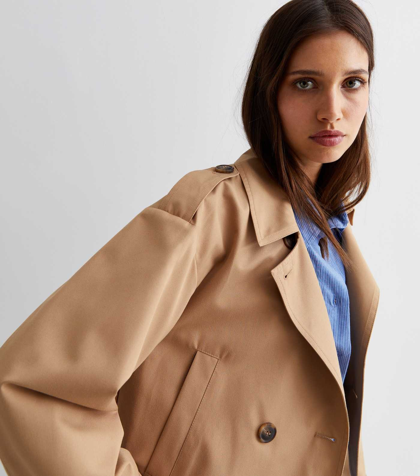 Camel Crop Trench Jacket | New Look | New Look (UK)