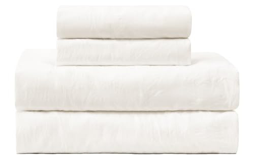 UGG Queen Sheet Set - 4 Piece Soft & Cozy Bedding with Deep Pocket Fitted Sheet (Fits Up to 15”), Flat Sheet and 2 Pillow Shams - Lightweight Sheets for Home & Bedroom, White (Devon) | Amazon (US)