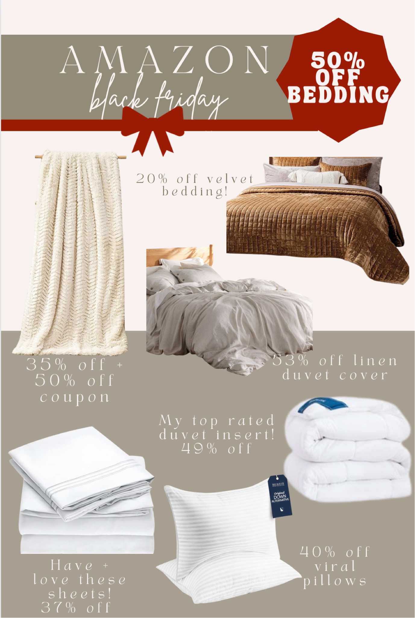 Amazon home bedding
Black Friday bedding sales
Sheets
Duvet
Gift guide

#LTKSeasonal #LTKsalealert #LTKCyberWeek