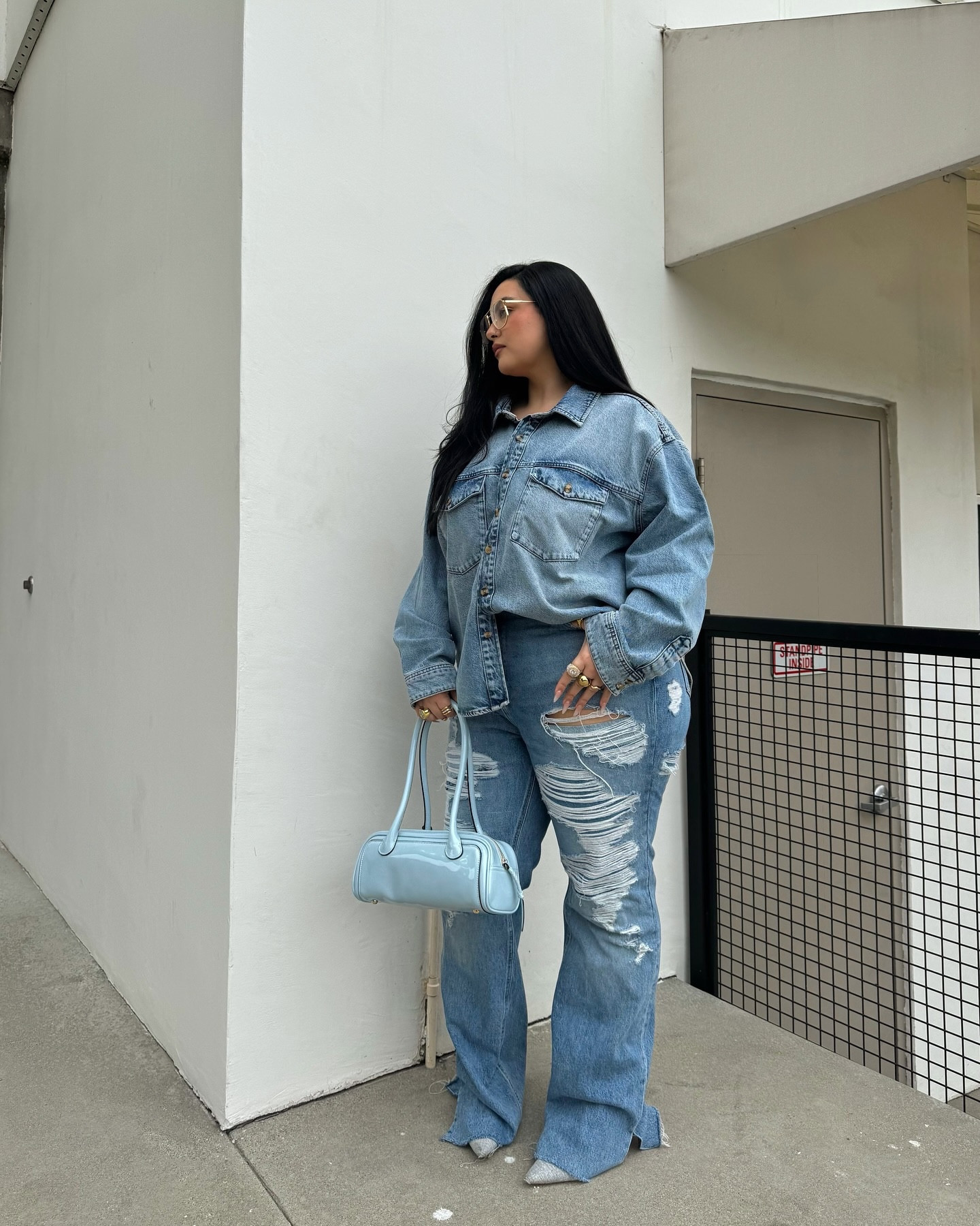 canadian tuxedo is more fun when it’s @goodamerican 🩷 The KHLOE JEAN is back🥹 

Jeans, denim, curvy outfit, street style

#LTKStyleTip #LTKPlusSize #LTKMidsize
