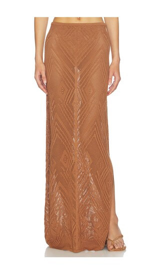 DEVON WINDSOR Vie Skirt in Brown. - size L | Revolve Clothing (Global)