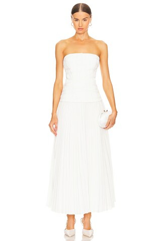 Acler Bristol Midi Dress in Ivory from Revolve.com | Revolve Clothing (Global)