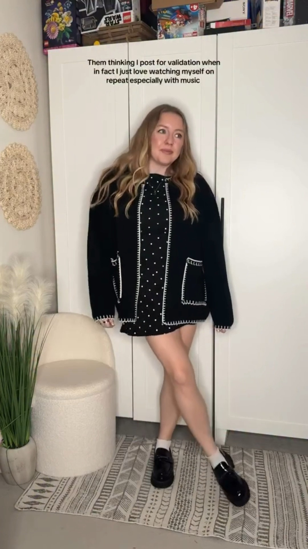 It’s an epic feeling when you love your outfit 

Outfit details:
Polka dot top and skirt @shopcider 
Cardigan @hiccup.thelabel 
Loafers @boohoo 

For @boohoo use discount code SAMANTHAMEL ✨