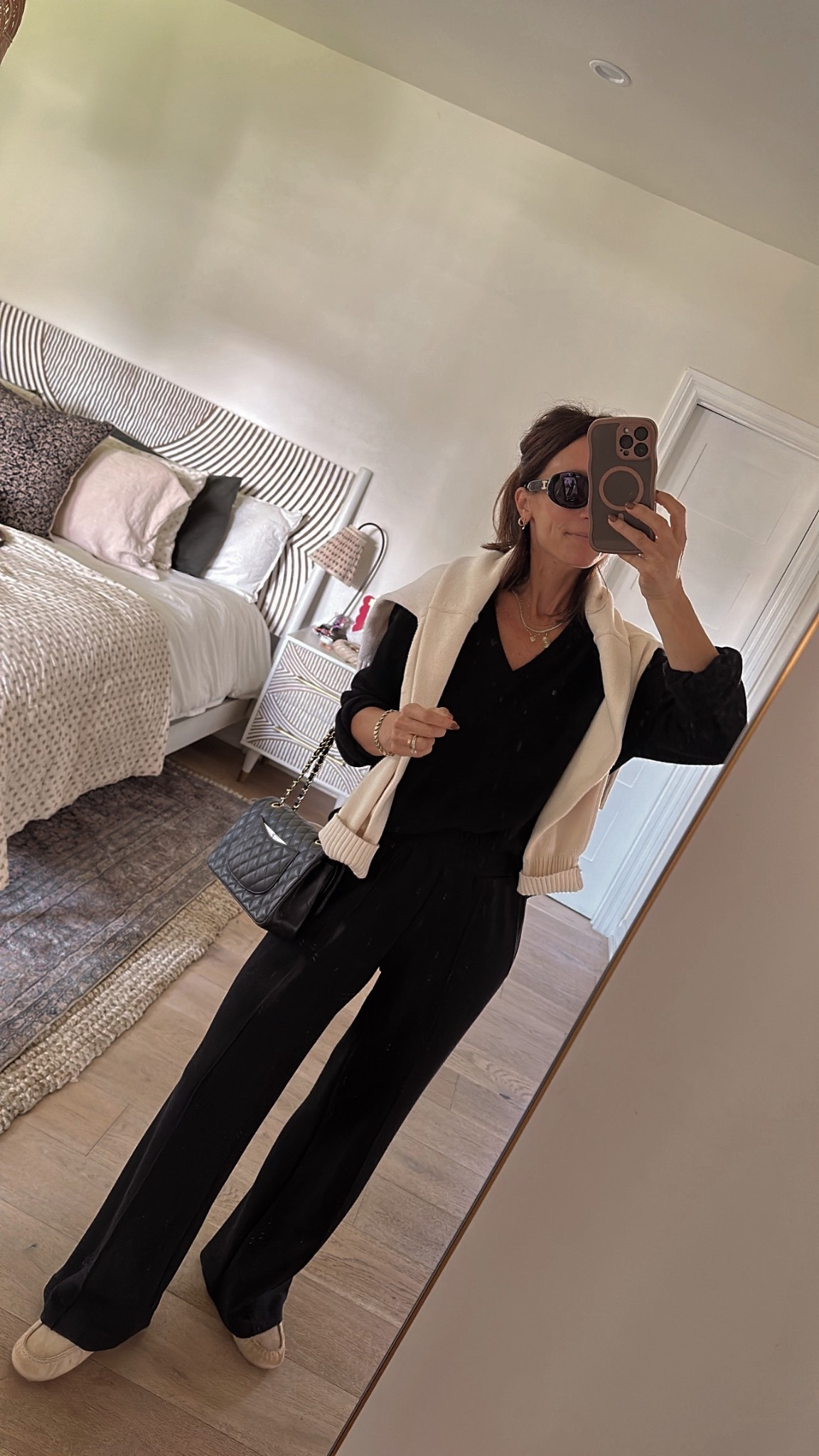 Fall Weekend casual outfit in wide leg pants and loose fitting sweater 

#LTKOver40 #LTKPetite