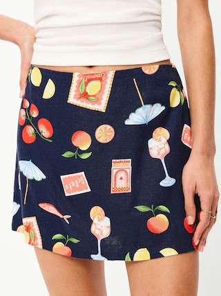 Linen-Blend Micro Skort | Old Navy (US)