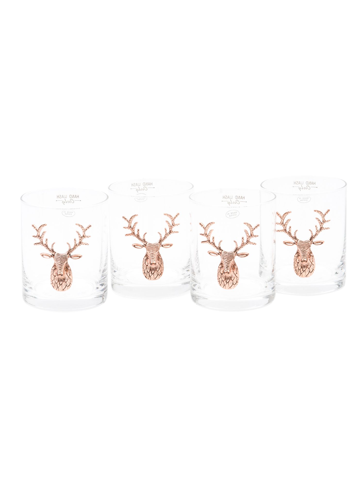 4pk Stag Double Old Fashioned Glasses | Kitchen & Dining Room | Marshalls | Marshalls