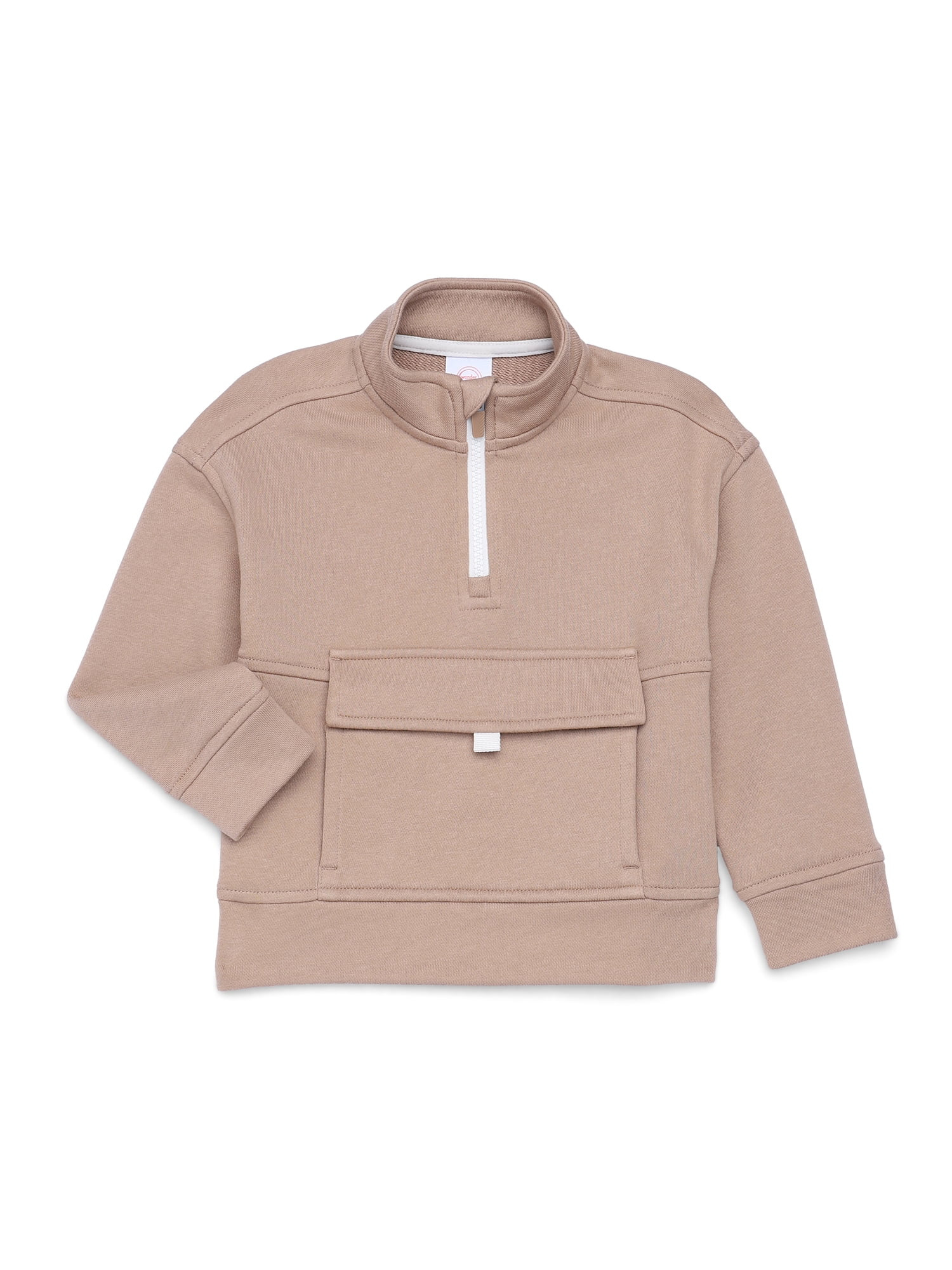 Wonder Nation Toddler Boys Quarter Zip Pullover, Sizes 12M-5T | Walmart (US)