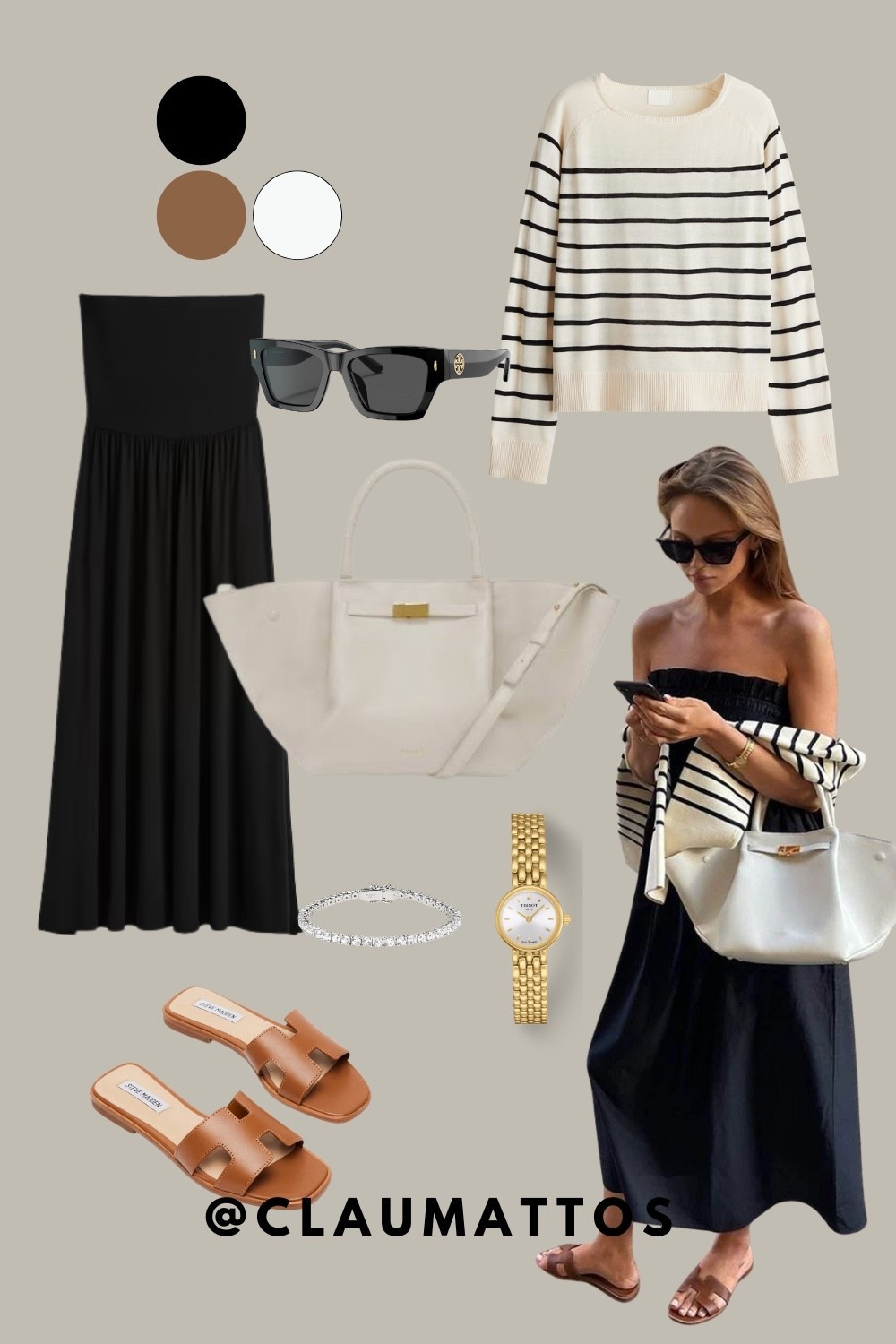 inspo look, perfect for summer w/ midi black dress, very stylish and chic! 🌈✨

#LTKStyleTip #LTKSaleAlert #LTKOver40