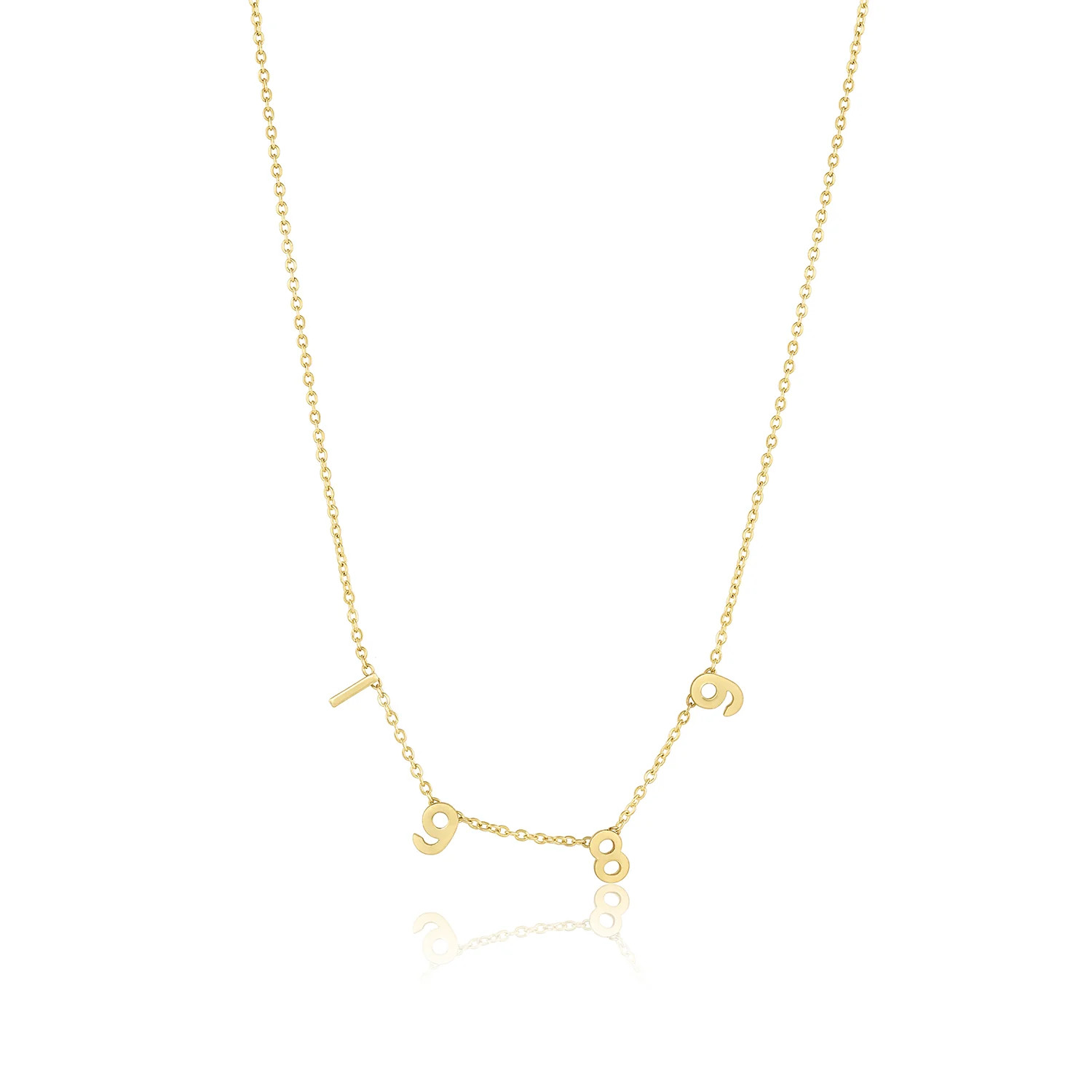 Personalized Cheyenne Necklace - Numbers | Set & Stones