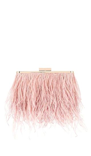 Estelle Feather Clutch in Blush | Revolve Clothing (Global)