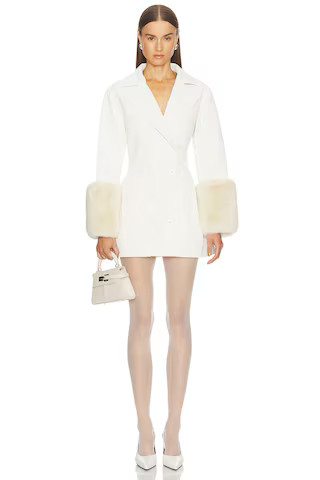 LOBA Julieta Faux Leather Coat in Ivory from Revolve.com | Revolve Clothing (Global)
