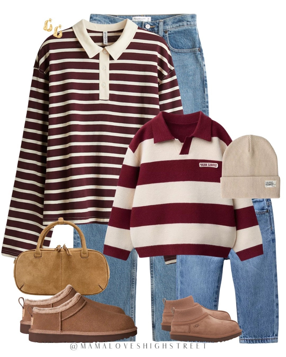 Mum and kid matching autumn outfit, rugby shirt, family matching outfit ideas, Ugg 

#LTKfamily #LTKautumn #LTKkids