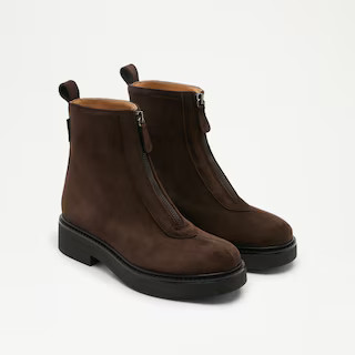 Zip Front Ankle Boot | Russell & Bromley