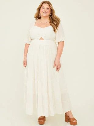 Eisley Maxi Dress in White | Arula | Arula