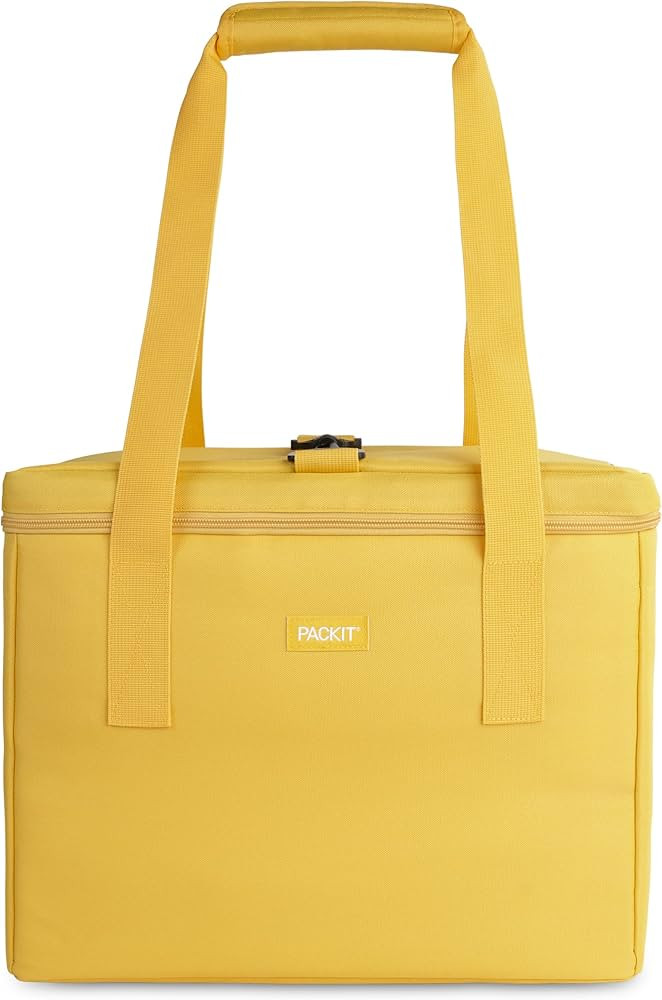 PackIt® Freezable Market Tote, Lemonade, Built with ECOFREEZE® Technology, Collapsible, Reusabl... | Amazon (US)