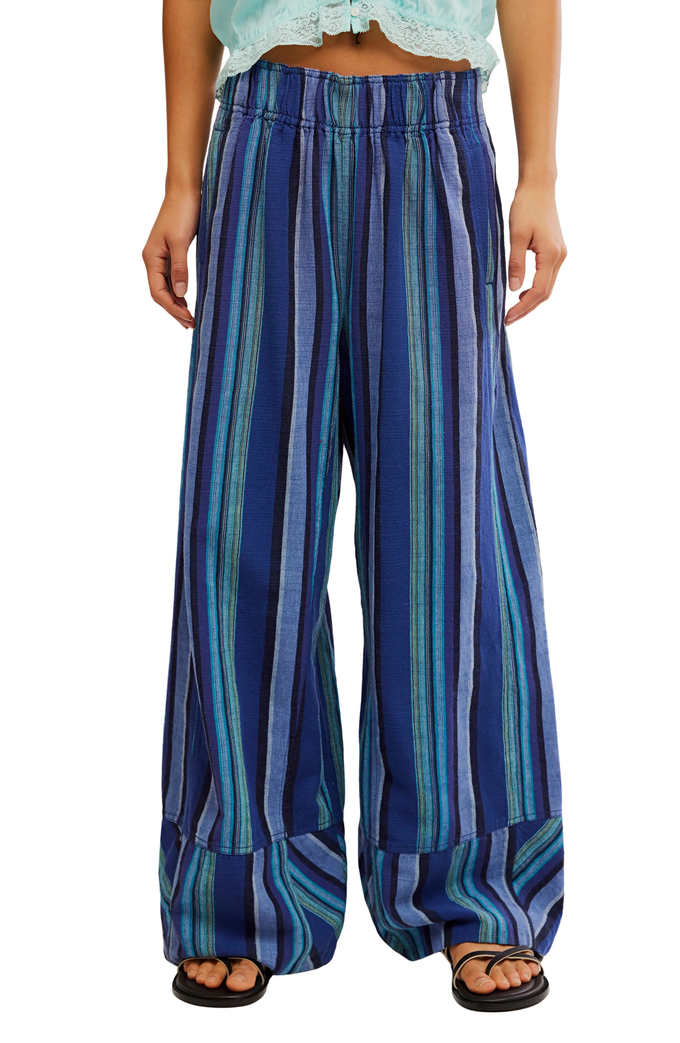 Days End Stripe Wide Leg Linen Pants (Women) | Nordstrom | Nordstrom