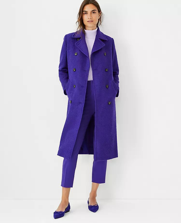 Textured Double Breasted Coat | Ann Taylor (US)