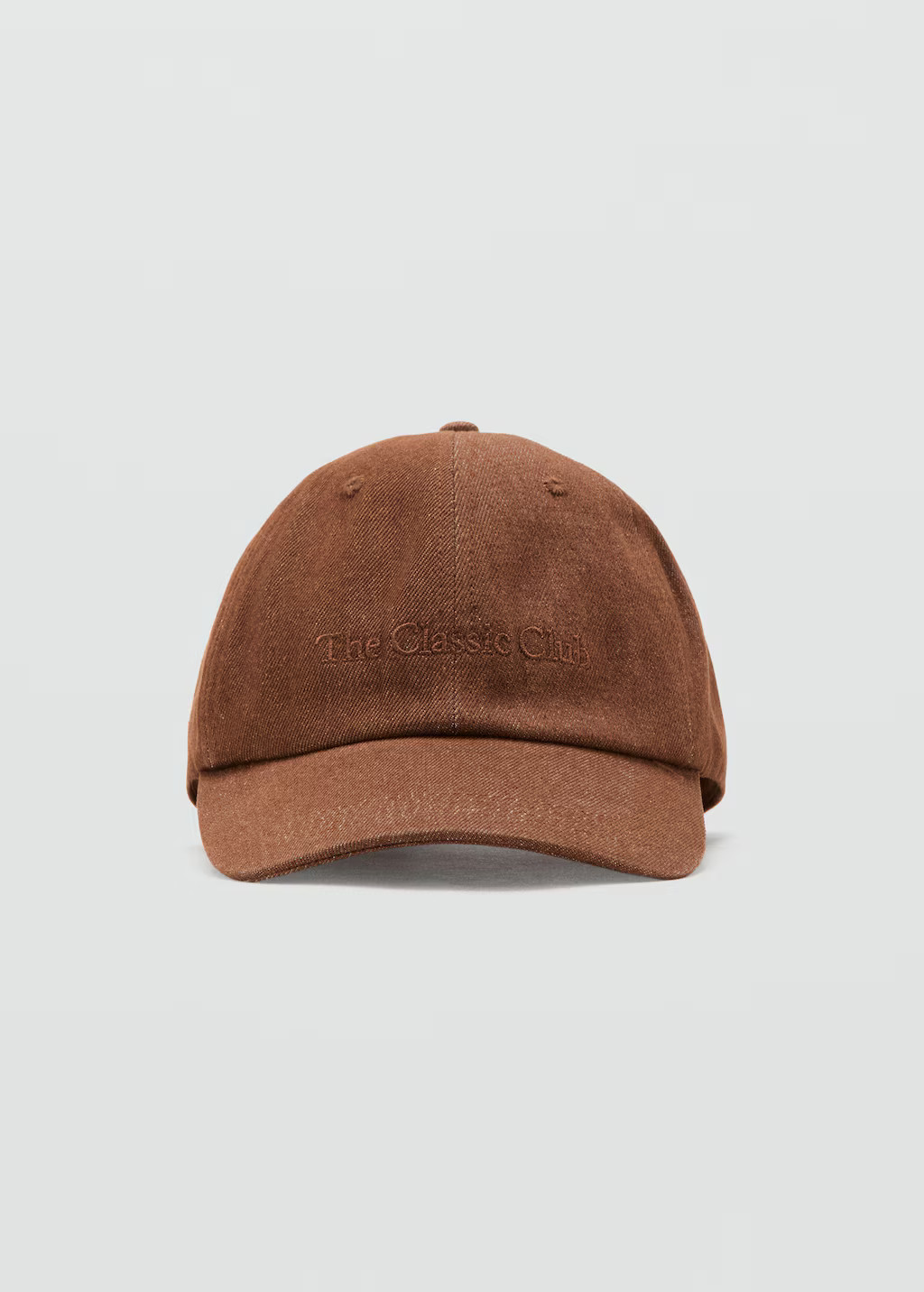 Cotton cap with embroidered slogan - Women | MANGO USA | Mango (US/MX/AU)