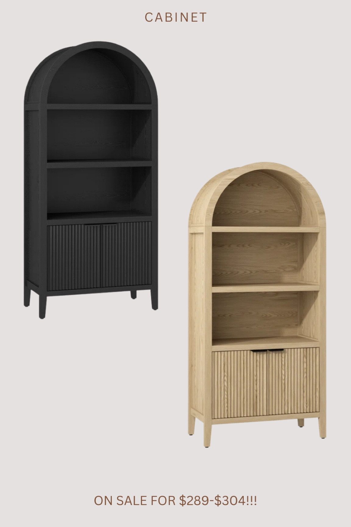 Brand new arched cabinet!!!! Amazing price for this size and fluted detailing 😍😍🙌🏻🙌🏻



#LTKStyleTip #LTKHome #LTKSaleAlert