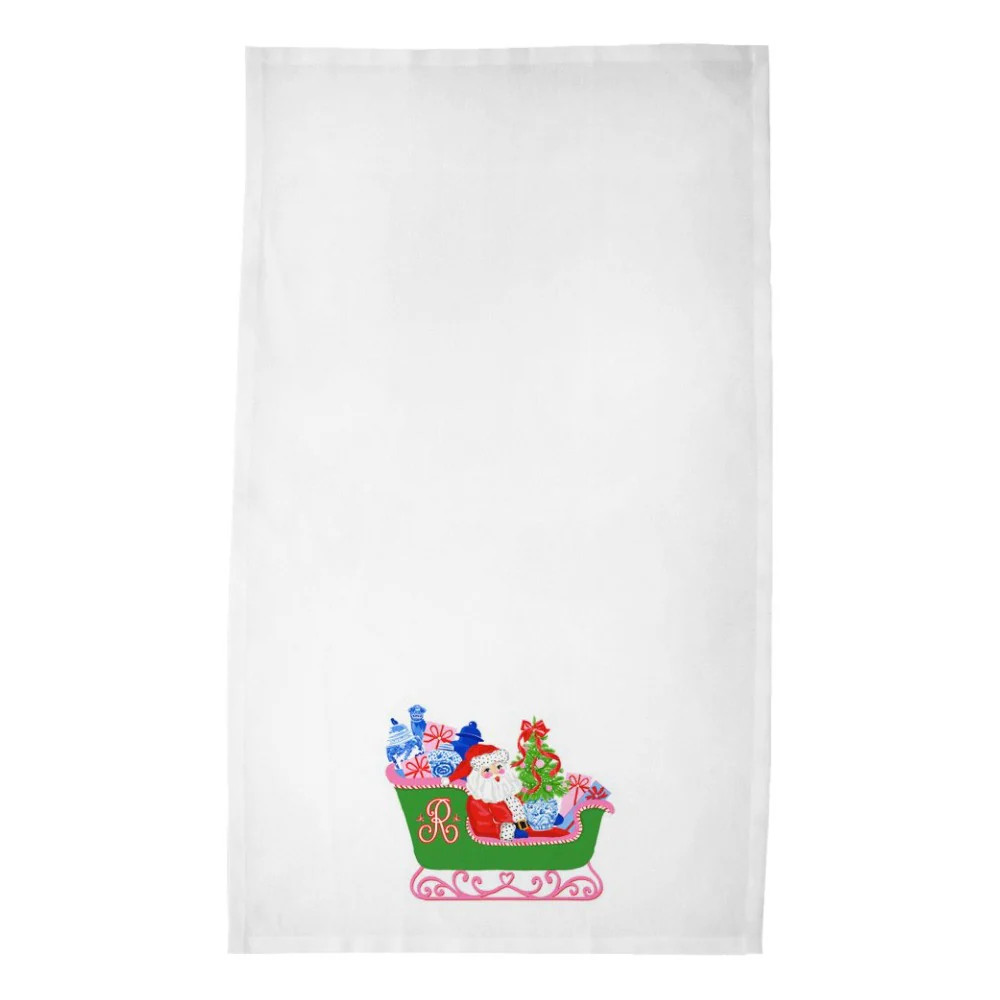 Dear Santa, I Want It All Personalized Poly Twill Tea Towels, Set of 2 | Taylor Beach Design