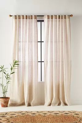 Embroidered Cantrelle Curtain | Anthropologie (US)