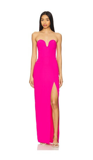 Amanda Uprichard Ronelle Maxi in Pink. - size M | Revolve Clothing (Global)