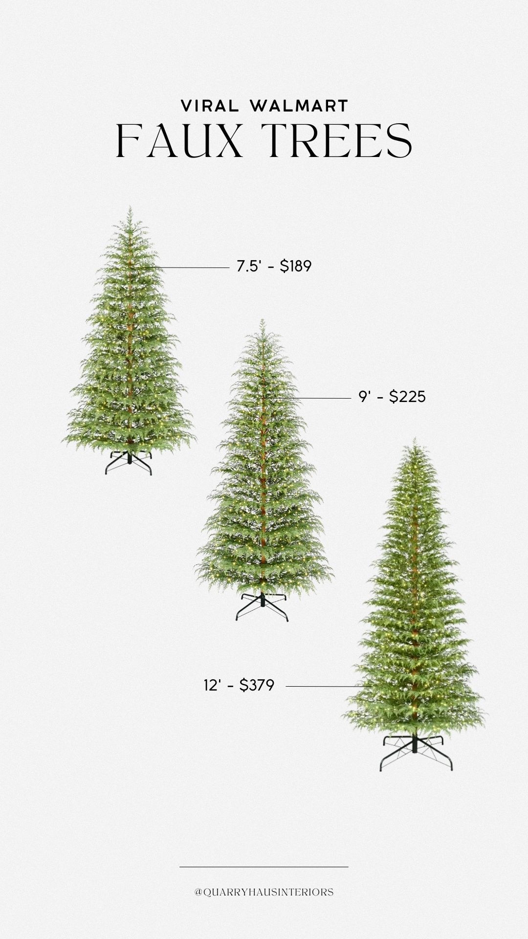 These viral pre-lit Christmas trees from Walmart sold out so fast last year! 🌲

#LTKHoliday #LTKHome