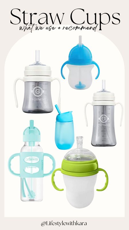 The straw cups we use and recommend. I only use the bear cup at meals it’s a great one to use to teach a baby how to use a straw (you can squeeze the water up). 

Plus added a training open cup! Below 

We also use comotomo bottles and they make a great straw too you can use! 

#LTKbump #LTKkids #LTKbaby