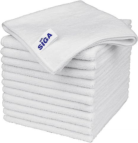 MR.SIGA Microfiber Cleaning Cloth, All-Purpose Microfiber Towels, Streak Free Cleaning Rags, Pack... | Amazon (US)