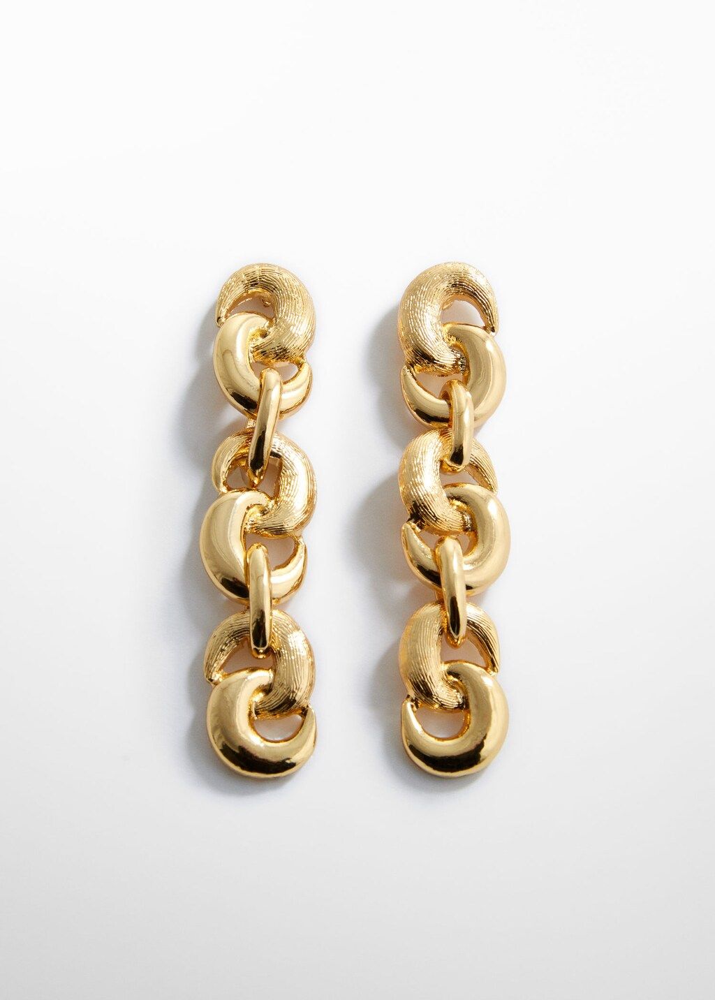 Long earrings with intertwined hoops -  Women | Mango USA | MANGO (US)