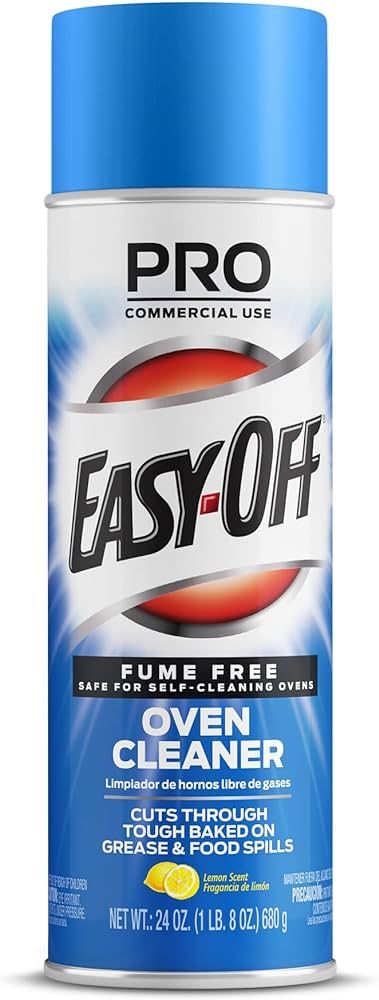 Easy Off Fume Free Oven Cleaner Spray, Destroys Tough Burnt on Food and Grease, Lemon Scent, 24 o... | Amazon (US)
