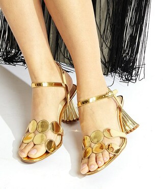 Cecelia New York Peter Mirror Metallic Dress Sandals | Dillard's | Dillard's