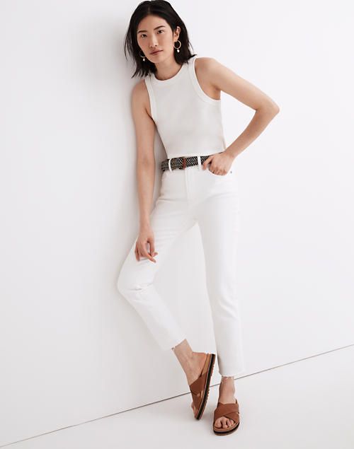 The Tall Perfect Vintage Jean in Tile White | Madewell