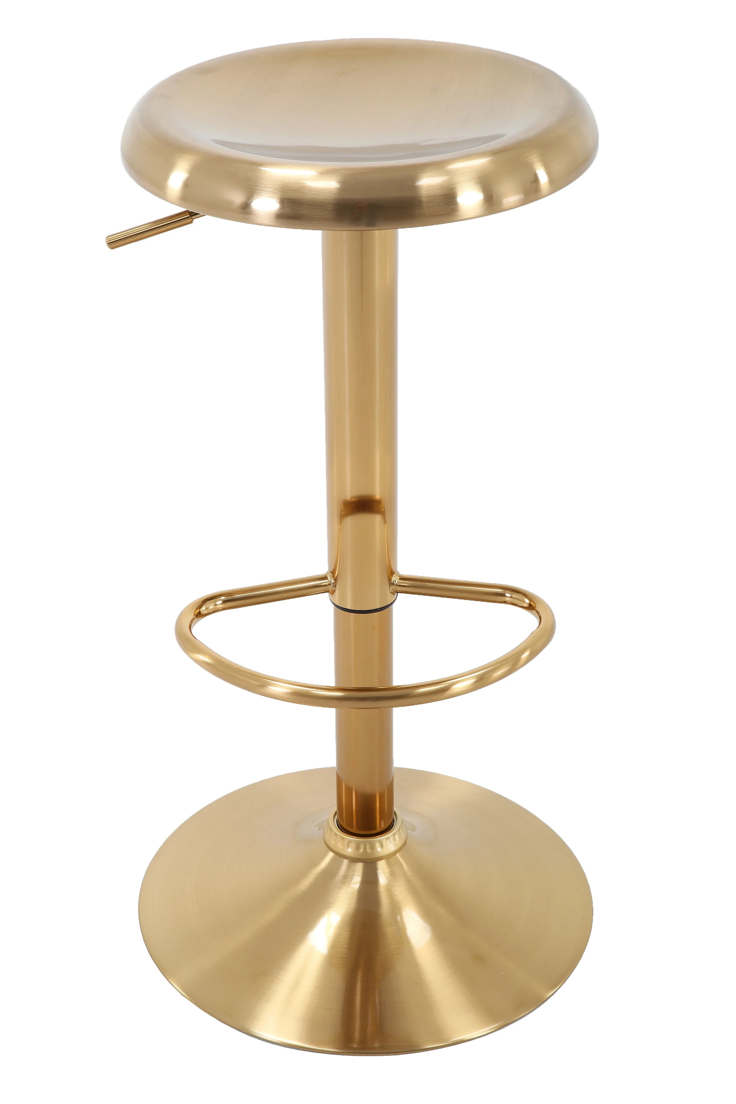 Adjustable Height Barstool in Gold Chromed Finish | Walmart (US)