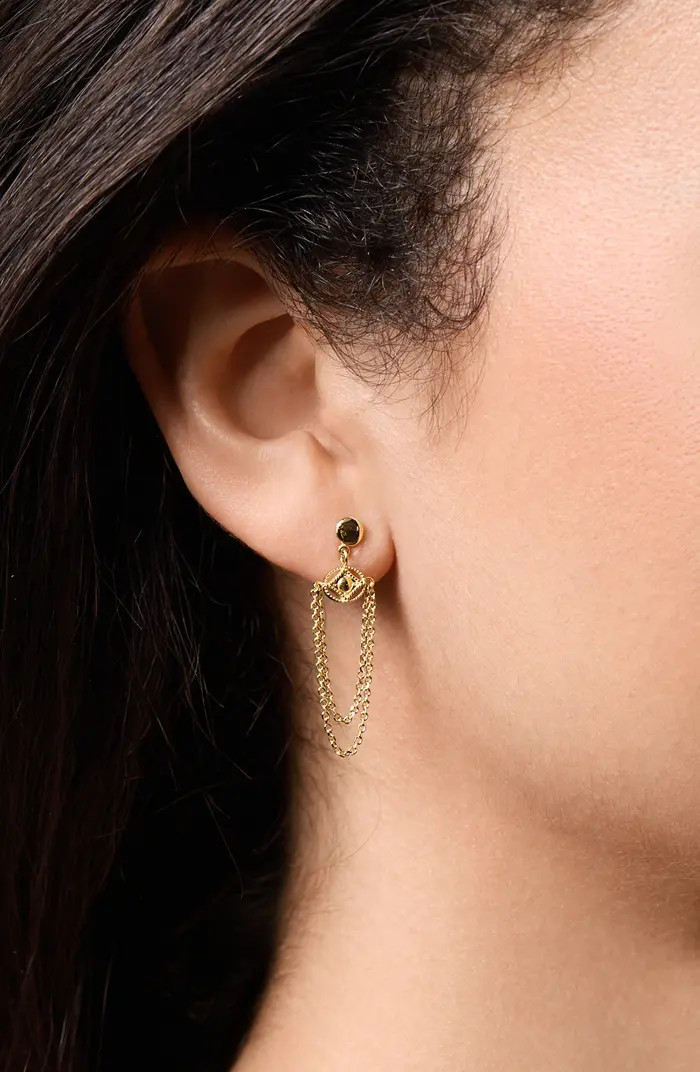 14K Gold Multichain Drop Earrings | Nordstrom