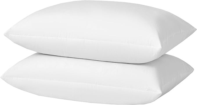 Goose Feathers and Down Pillows, Cotton Cover, Bed Sleeping Hotel Collection Pillows,Set of 2, Qu... | Amazon (US)