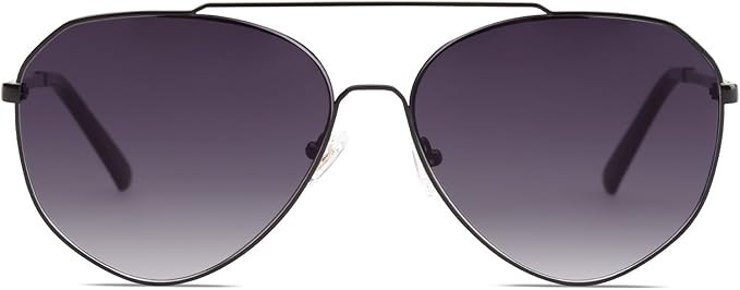 SOJOS Oversized Aviator Sunglasses Mirrored Flat Lens for Men Women UV400 SJ1083 | Amazon (US)
