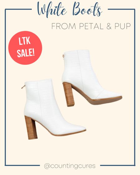 Check out these White Heeled Boots from Petal & Pup! This is a perfect Fall boots to complete your Fall outfit ideas! Save 25% off sitewide when you shop exclusively through the LTK App! Make sure to copy the promo code in the LTK App and apply it at checkout! 

LTK Sale, Petal & Pup finds, Petal & Pup faves, Fall boots ideas, Fall boots inspo, fall fashion, fall outfit, fall must haves, fall favorites, fall outfit idea, fall outfit inspo, white chelsea boots, chelsea boots, ankle high boots

#LTKSeasonal #LTKSale #LTKshoecrush